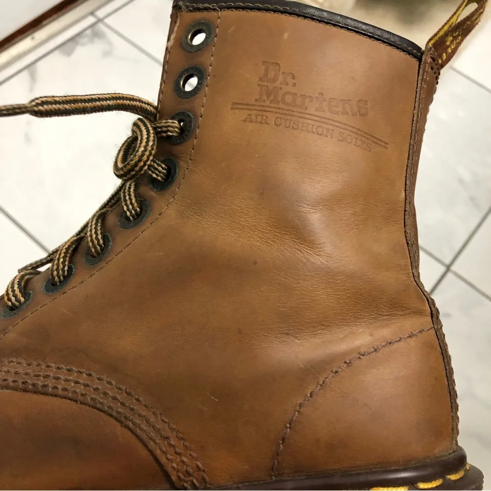 Vintage Dr. Martens Brown Platform Boots - Picture 14 of 16